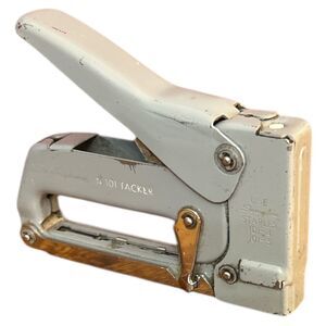 Swingline 101 Vintage Tacker Stapler industrial Gray - Working - Made in USA
